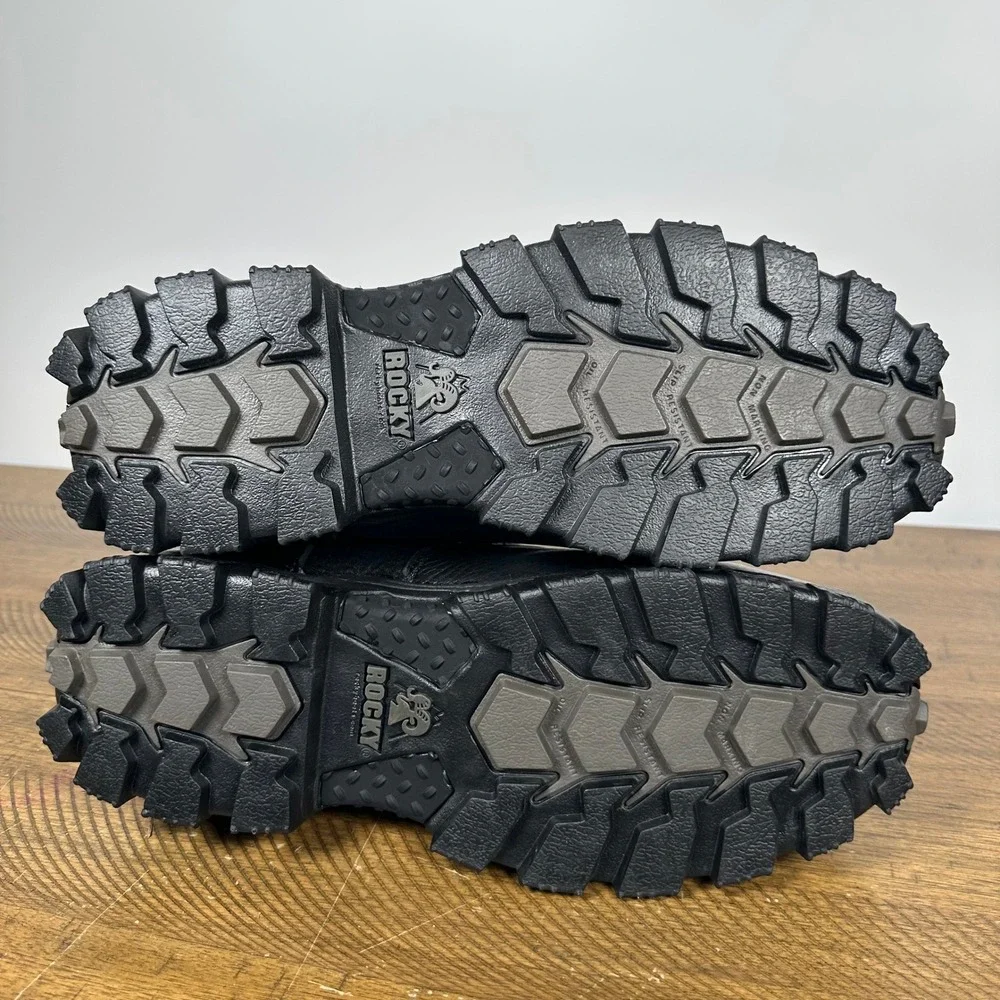 Rocky Boots Men 11W Black Alpha Force Waterproof Composite Toe Tactical Work NEW